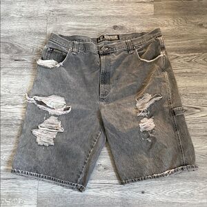 VTG SouthWest Distressed Carpenter Shorts
